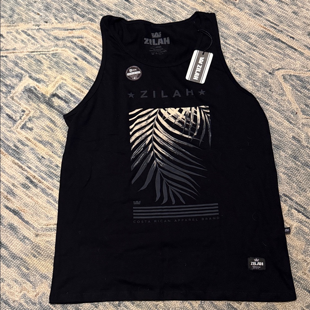 ZILAH Black Costa Rican Apparel Brand Tank Tops Men’s Size XL